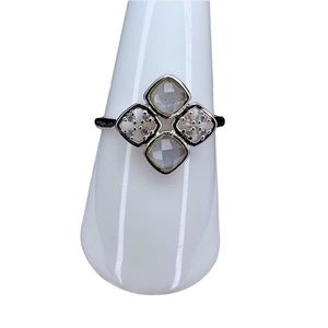 Aqua Quartz Ring Size 8